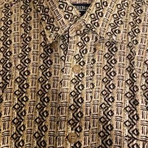 Men’s Patterned Button Down Shirt